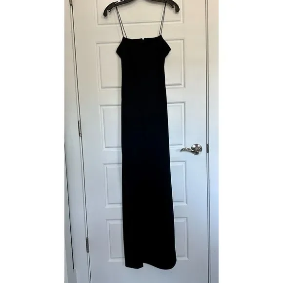 NWT Alice + Olivia Nelle Spaghetti Strap Maxi Dress, BlackSize 4